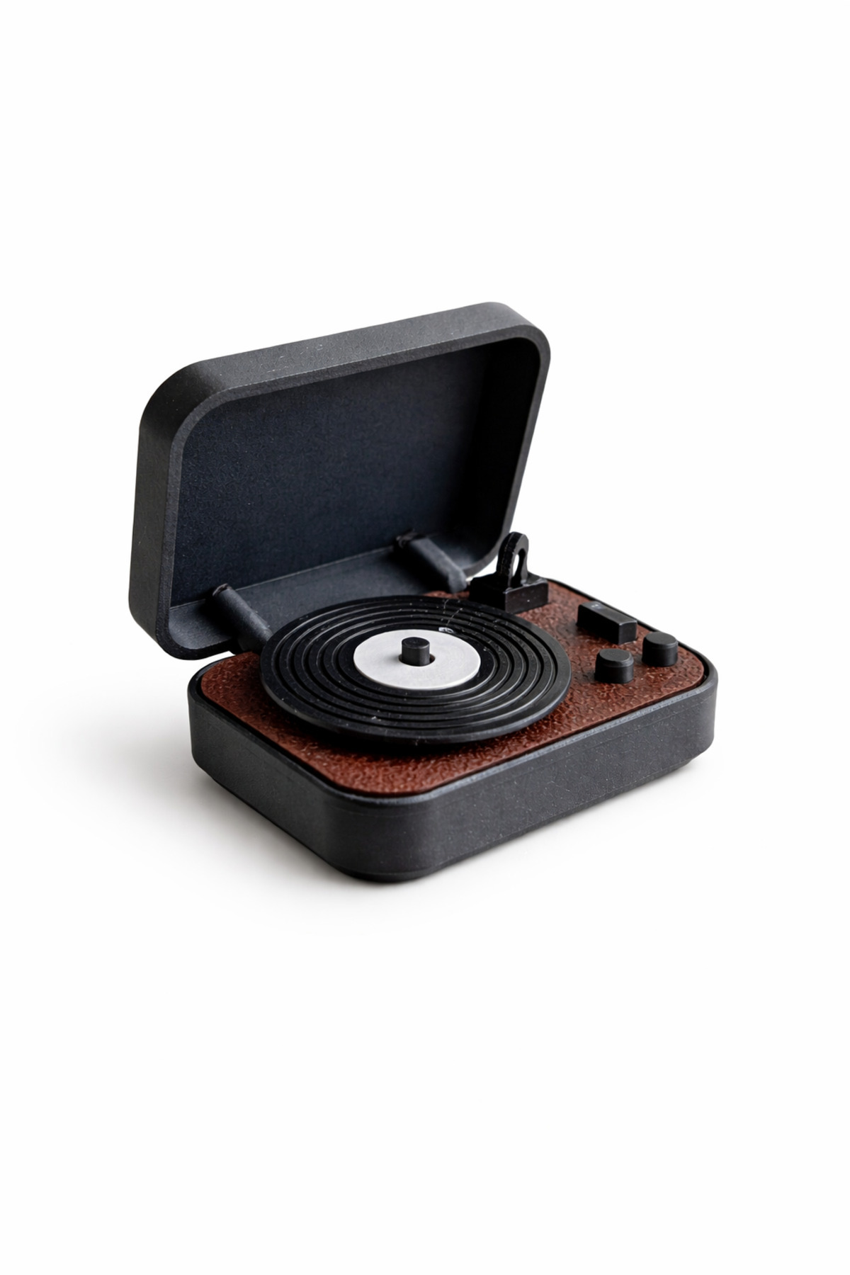 1/12 Ölçek Pikap & Gramofon Müzik Aleti Diorama Dollhouse Minyatür Eşya Obje Maket Aksesuar - Görsel 3