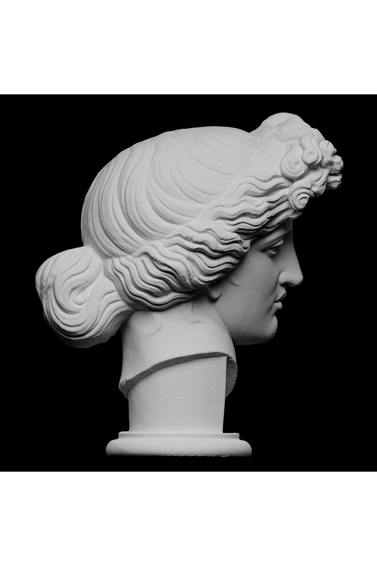 Antik Apollo Giustiniani Figür Büst Heykel Biblo 15cm - Görsel 3
