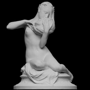 Antik Ilham Perisi André Chenier Figür Büst Heykel Biblo 15cm