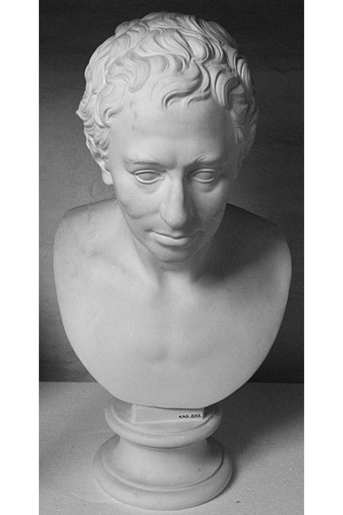 Antik JJ Winckelmann Büst Heykel Biblo 15cm - Görsel 3
