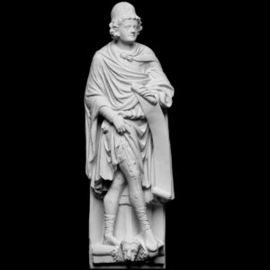 Antik Peygamber Daniel Büst Heykel Biblo 15cm