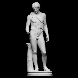 Antik Tivoli'li Dionysos Büst Heykel Biblo 15cm