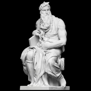 Antik Musa Büst Heykel Biblo 15cm