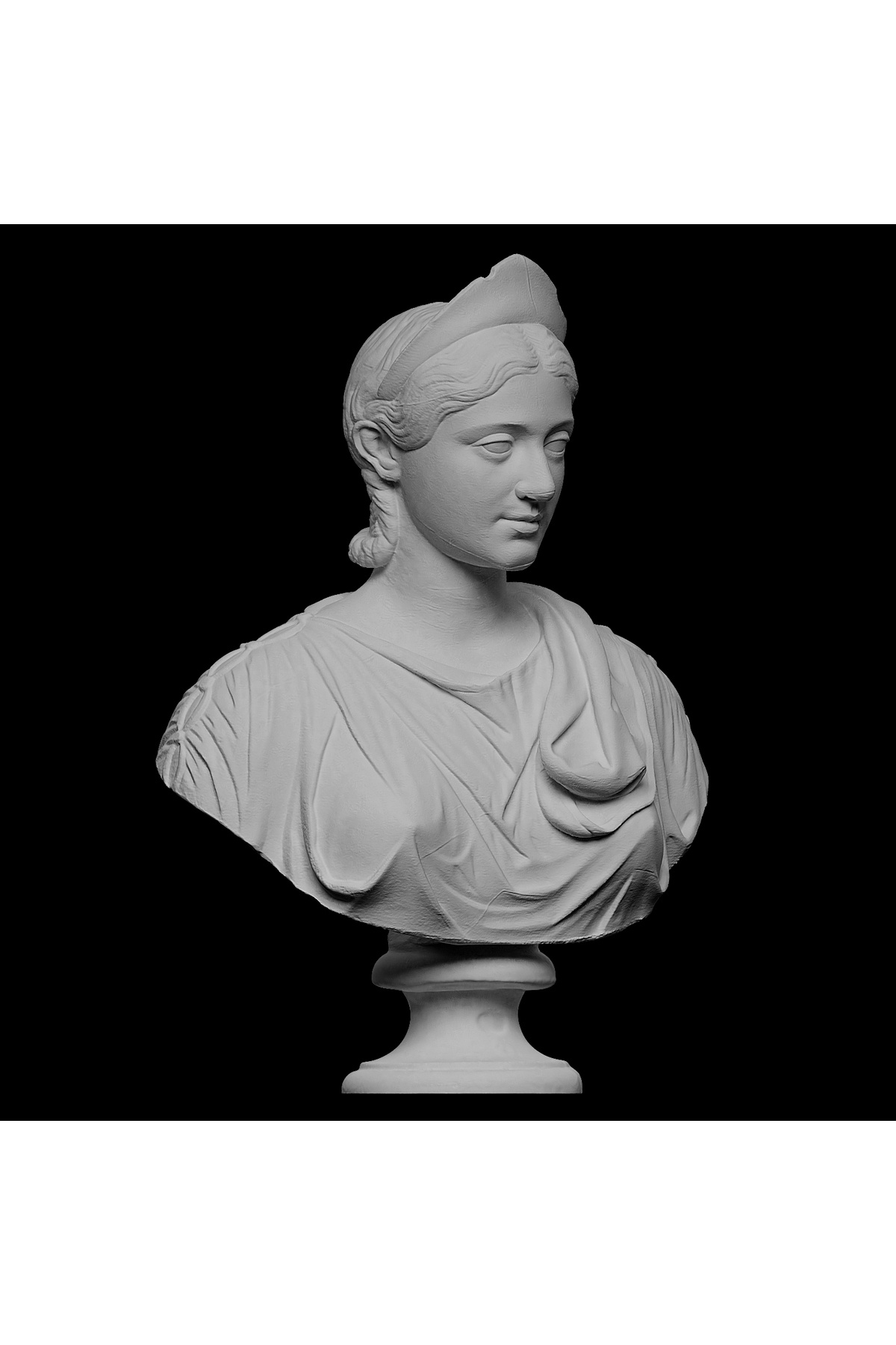 Antik Julia Cornelia Paula Büst Heykel Biblo 15cm