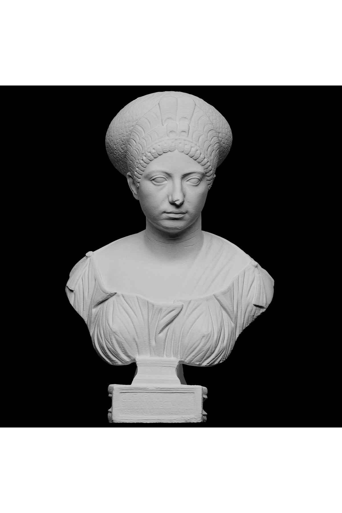 Antik Claudia Olympias Büst Heykel Biblo 15cm