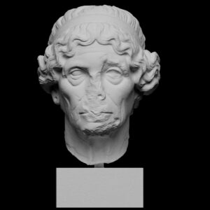 Antik Yaşlı kadın, Lysimache Büst Heykel Biblo 15cm
