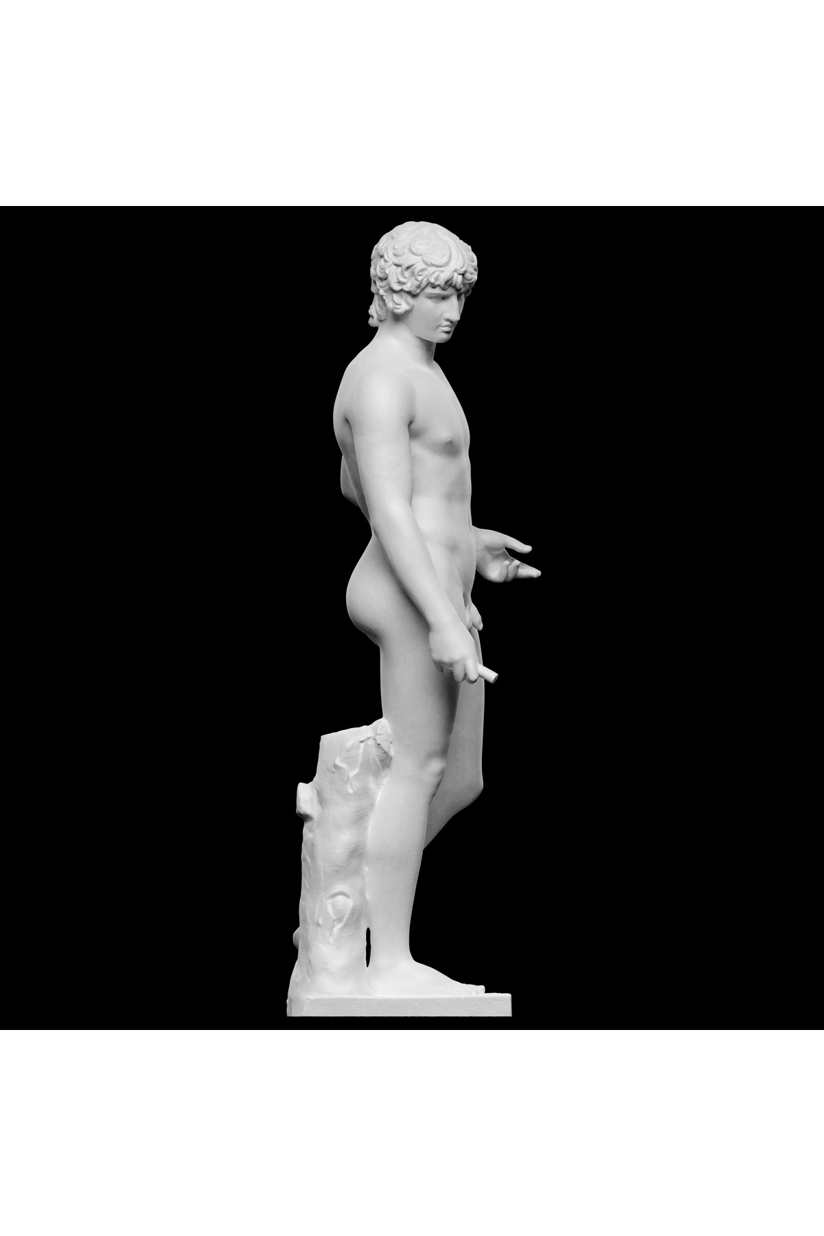 Antik Antinous Farnese Büst Heykel Biblo 15cm - Görsel 4