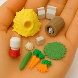 1Set 8 Parça 1:12 Ölçek Evcil Pet Otçul Mama Seti– Bebek Evi Aksesuar ve Diorama Maket Dollhouse