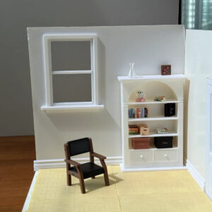 1/12 Ölçek Ahşap Görünümlü Taban Kaplama Minyatür Diorama Eşya Aksesuar
