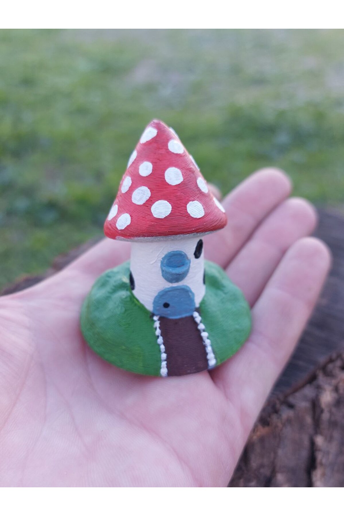 Mantar Ev 6cm – Teraryum Obje Ve Dekoratif Biblo Süs Obje Aksesuar - Görsel 5